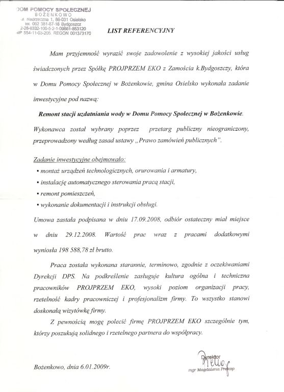 DOM POMOCY SPOŁECZNEJ Bożenkowo, gm. Osielsko